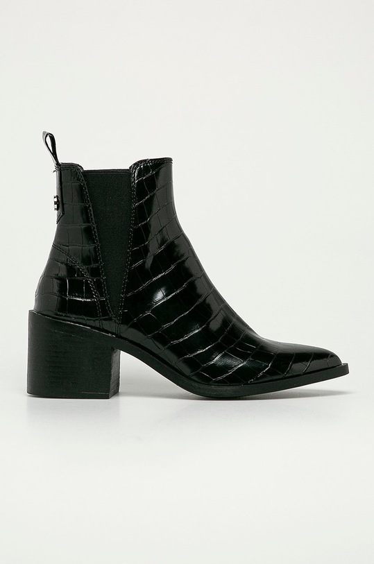 Steve Madden - Kožené kotníkové boty Audience nezateplené černá SM11001150