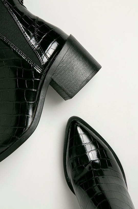 Steve Madden - Kožené kotníkové boty Audience SM11001150 černá