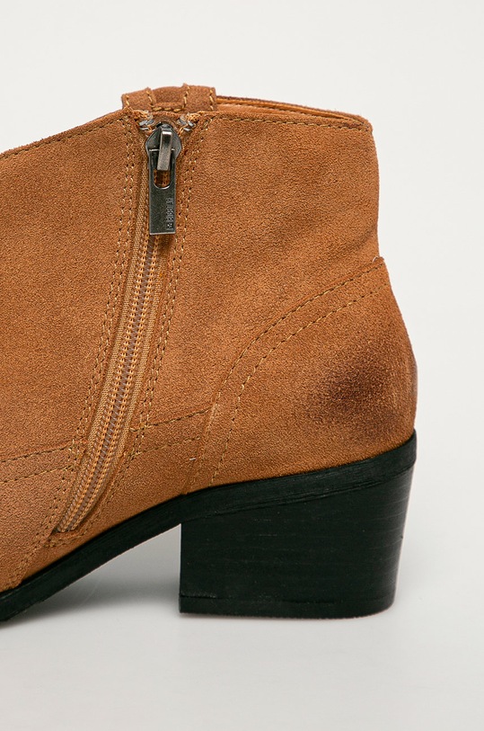 Obuv Big Star - Kožené kovbojské topánky GG274330 hnedá