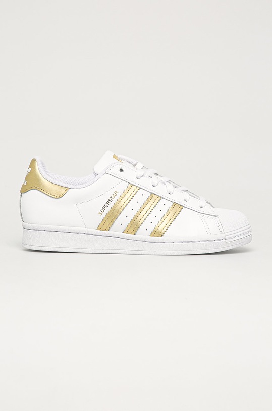 Tenisice adidas Originals Superstar imitacija zrnate kože bijela FX7483