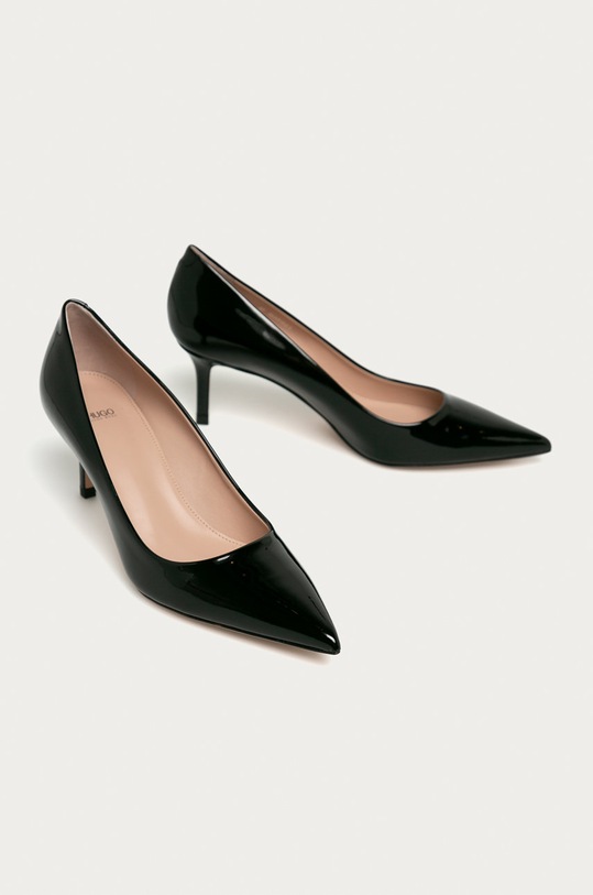 Hugo - Kožené lodičky 50431083 čierna SS21