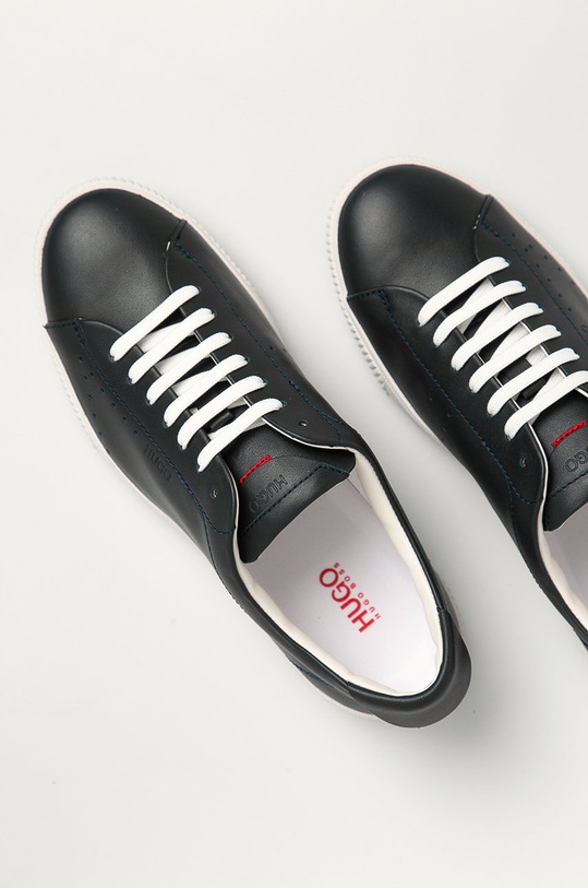 HUGO - Buty skórzane 50435376 granatowy 50435376