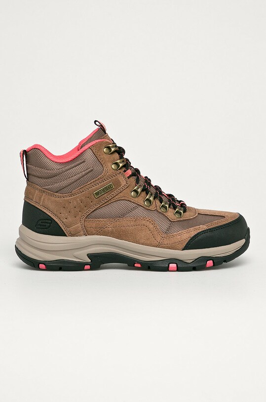 Skechers - Παπούτσια συνθετικό καφέ 167008