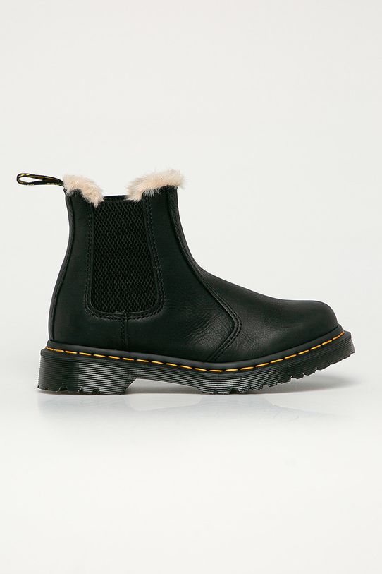 Dr. Martens - Sztyblety skórzane 2976 Leonore płaski czarny DM21045001