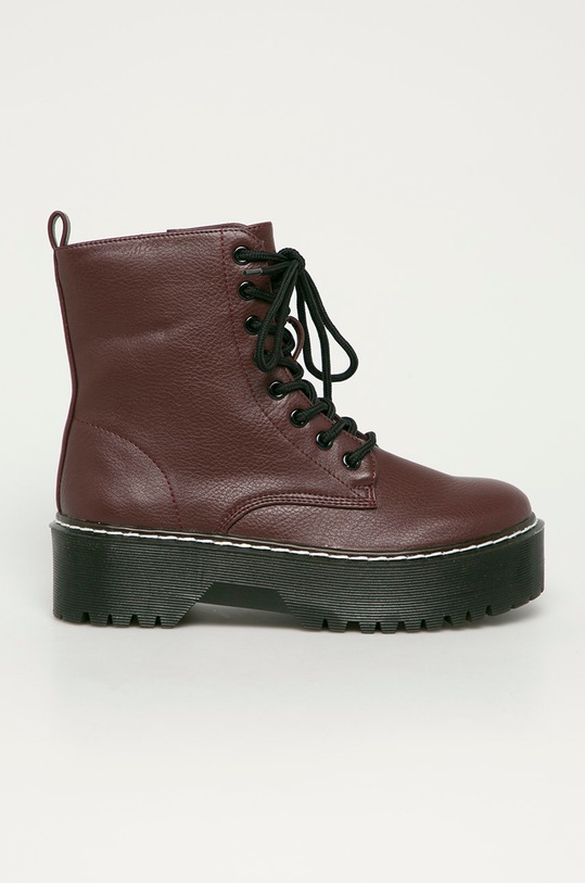 Tally Weijl - Bakancs platform burgundia ABTMARTA1