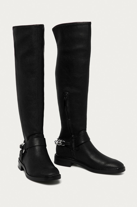 Calvin Klein - Kozaki B4E6222 czarny AW20