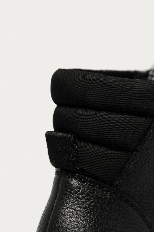 Calvin Klein Jeans - Kožené kotníkové boty RE9835 černá