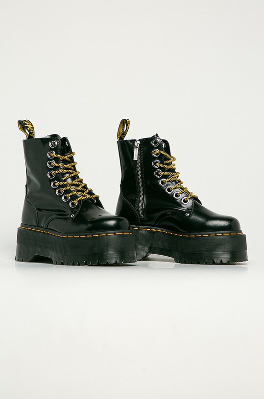 Dr. Martens leather biker boots Jadon Max DM25566001 black AW21