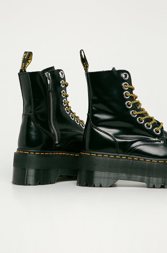 Shoes Dr. Martens leather biker boots Jadon Max DM25566001 black