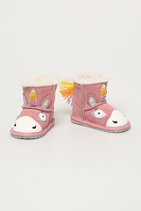 Emu Australia - Śniegowce dziecięce Magical Unicorn Walker B12409.PALE.PNK różowy AW20