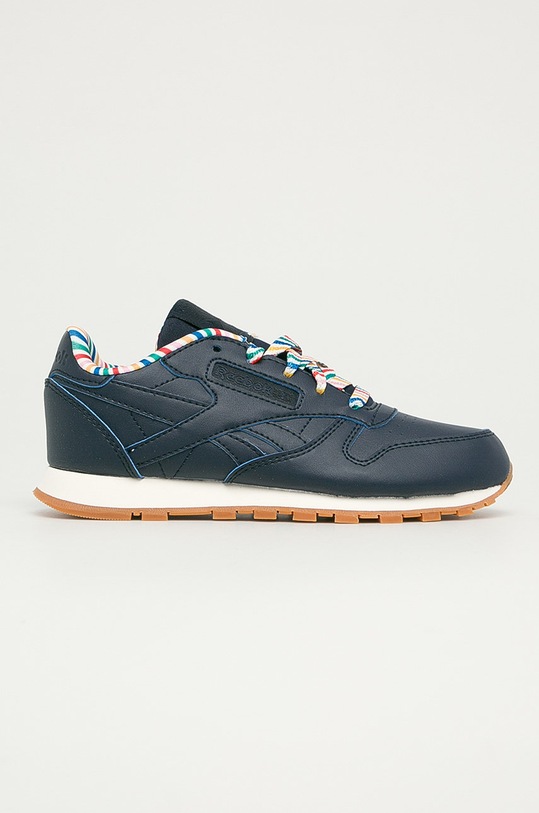 Reebok Classic - Detské topánky Cl Lthr Txt FW6118 tmavomodrá FW6118