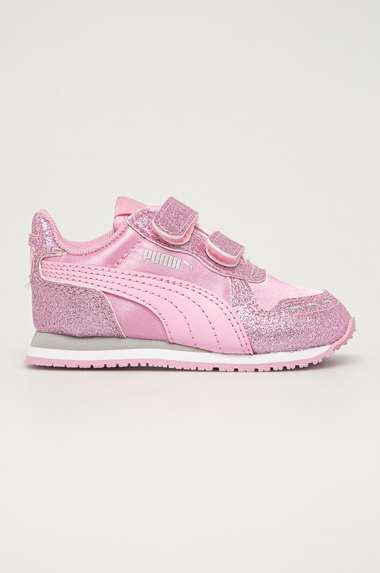 Puma - Pantofi copii Cabana Racer Glitz V 370986 textil roz 370986