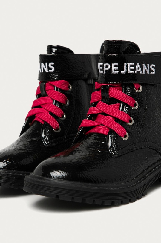 Pepe Jeans - Workery dziecięce Hatton Velcro PGS50161 czarny