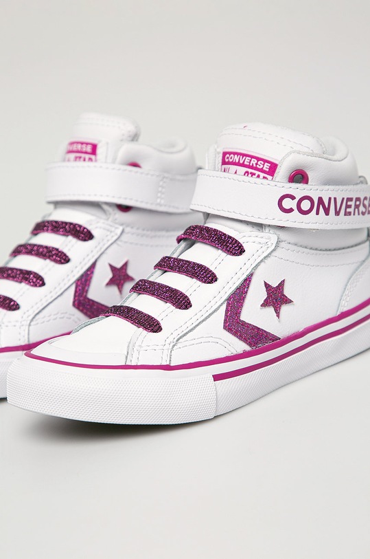 Converse - Detské kožené tenisky 668475C biela