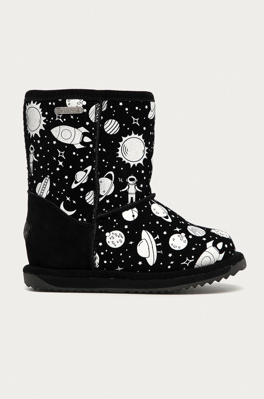 Emu Australia - Śniegowce dziecięce Outer Space Brumby brak zapięcia czarny K12361.BLACK