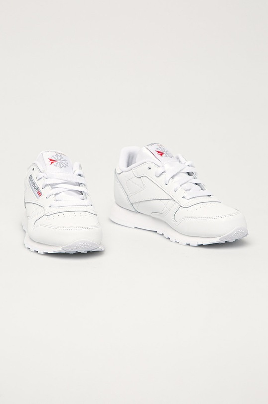 Reebok Classic - Dětské kožené boty Classic 50172 50172 bílá SS21