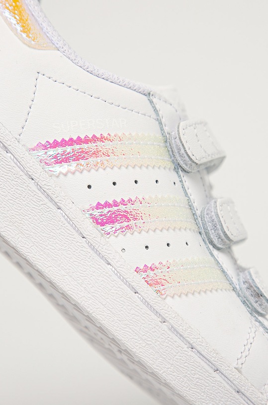 Băieți adidas Originals - Pantofi copii Superstar CF FV3655 FV3655 alb