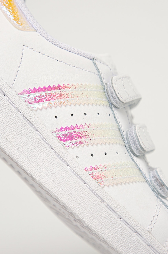 Băieți adidas Originals - Pantofi copii Superstar CF FV3655 FV3655 alb