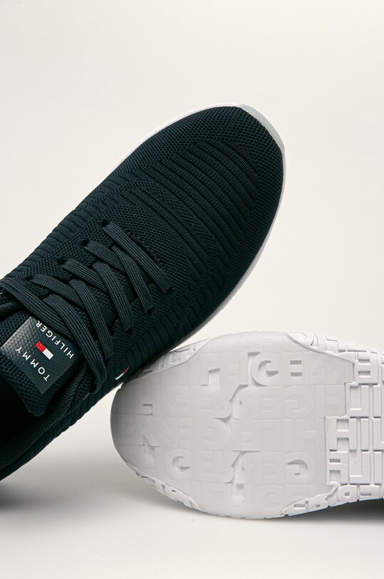 Tommy Hilfiger - Topánky CORPORATE KNIT RIB RUNNER tmavomodrá FM0FM02838DW5
