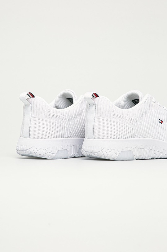 Boty Boty Tommy Hilfiger CORPORATE KNIT RIB RUNNER FM0FM02838YBR bílá