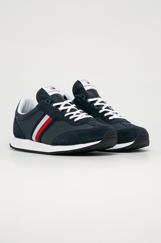 Tommy Hilfiger - Ghete de piele FM0FM03003DW5 bleumarin AW20