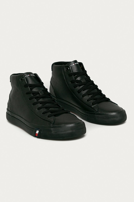 Tommy Hilfiger - Ghete de piele FM0FM02984BDS negru AW20