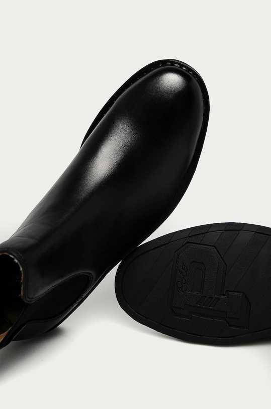 Polo Ralph Lauren bőr bokacsizma Talan Chelsea fekete 803754411002