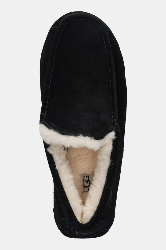 UGG - Papuci din piele intoarsa Ascot negru 1101110.BLK