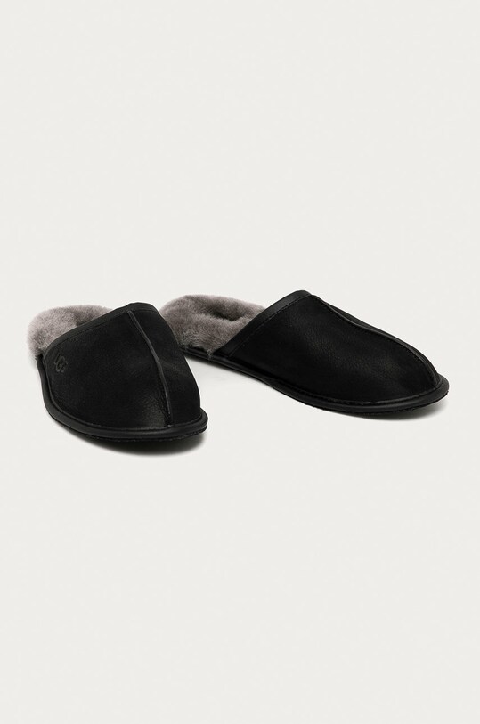 UGG - Kožené papuče Scuff Scuff 1108192.BLK čierna AW21