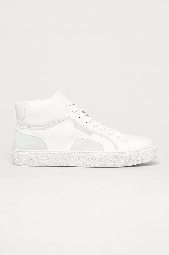 Calvin Klein - Topánky imitácia kože biela F2247.100