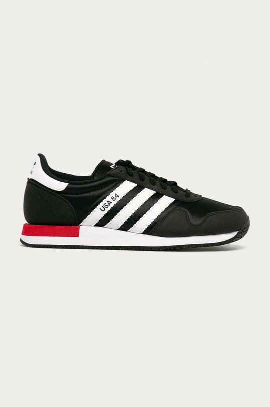 adidas Originals - Boty USA 84 FV2050 imitace semiše černá FV2050