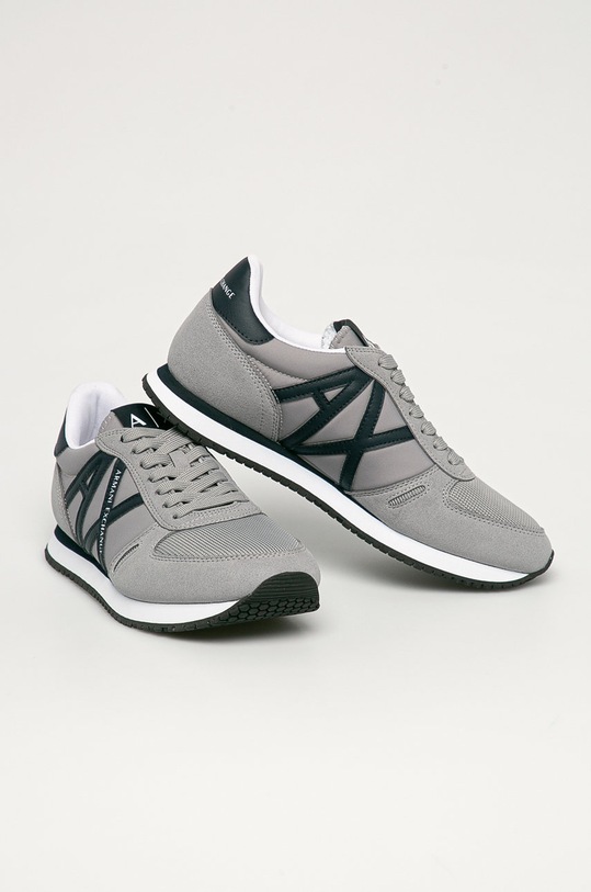 Armani Exchange - Boty XUX017.XCC68 šedá AA00