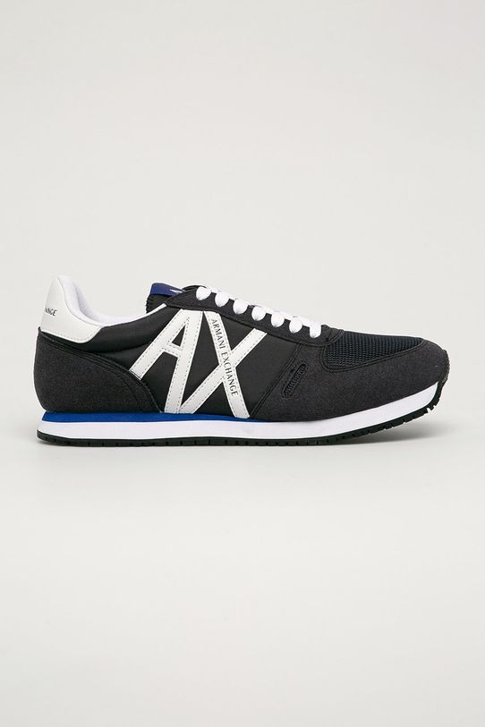Armani Exchange - Pantofi imitatie de piele intoarsa negru XUX017.XCC68