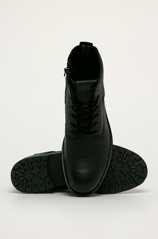 Jack & Jones buty skórzane JFWORCA czarny 12159497