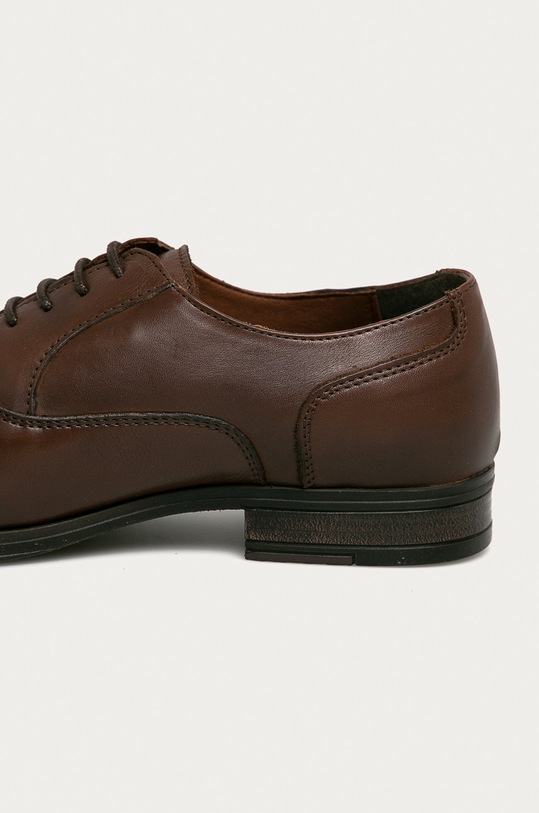 Jack & Jones - Kožené poltopánky hnedá 12160988