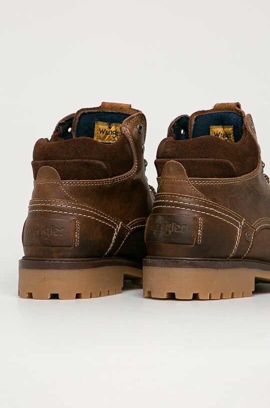 Obuwie Wrangler - Buty skórzane WM02140A brązowy