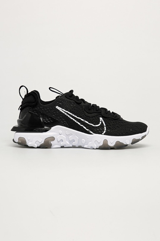 Nike Sportswear - Cipő React Vision textil fekete CD4373