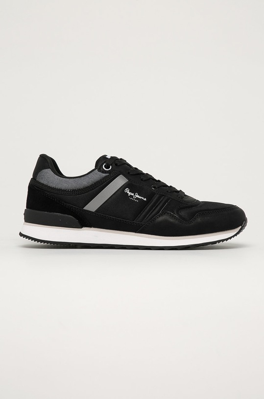 Pepe Jeans - Pantofi Cross 4 Classic piele întoarsă negru PMS30670