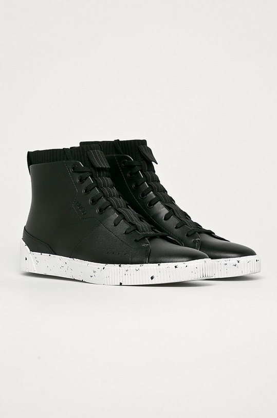 Hugo - Bőr cipő 50440316 fekete AW20