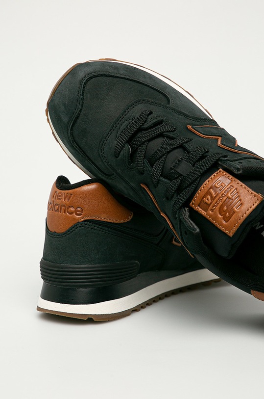 New Balance - Buty skórzane ML574NBI czarny ML574NBI