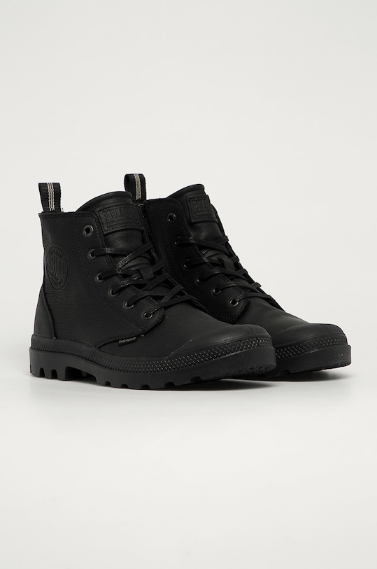 Palladium - Ghete de piele Pampa Z l Ess U 76888 negru AW20