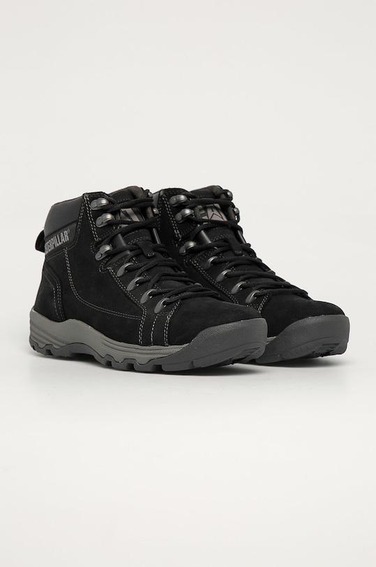 CAT Footwear - Buty zamszowe Supersede P719133 czarny AW23