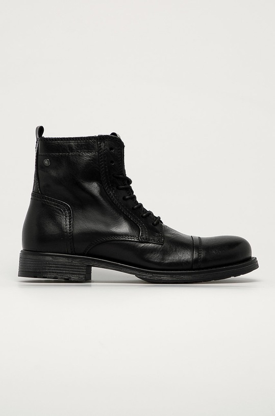 Jack & Jones - Ghete de piele cu snur negru 12164232