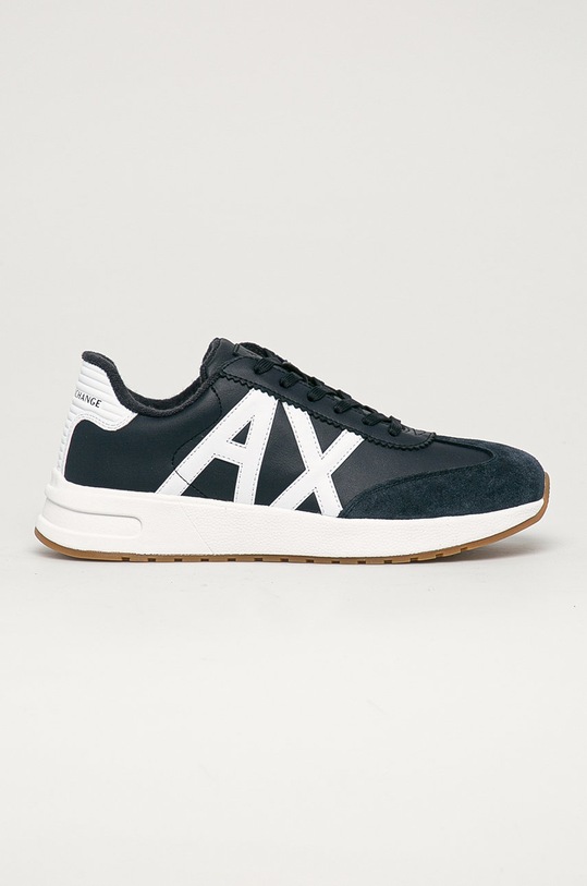 Armani Exchange - Buty XUX071.XV234 skóra zamszowa granatowy XUX071.XV234
