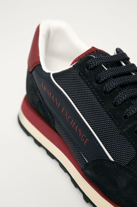 Topánky Armani Exchange tmavomodrá XUX083.XV263