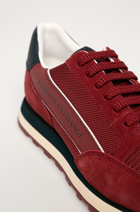 Obuwie Armani Exchange – Buty XUX083.XV263 bordowy