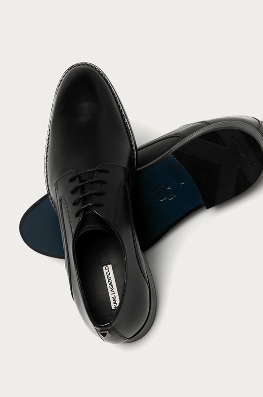 Karl Lagerfeld - Kožené polobotky černá KL12220.KL12220