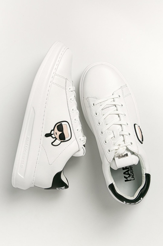 Karl Lagerfeld - Buty skórzane KL52530.011 KL52530.011 biały