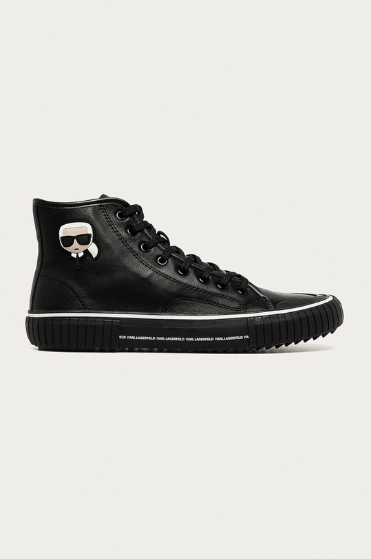 Karl Lagerfeld - Kožené kecky černá KL50155.00X