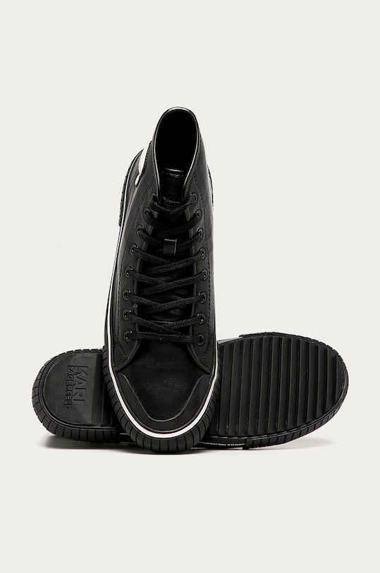 Karl Lagerfeld - Kožené kecky černá KL50155.00X